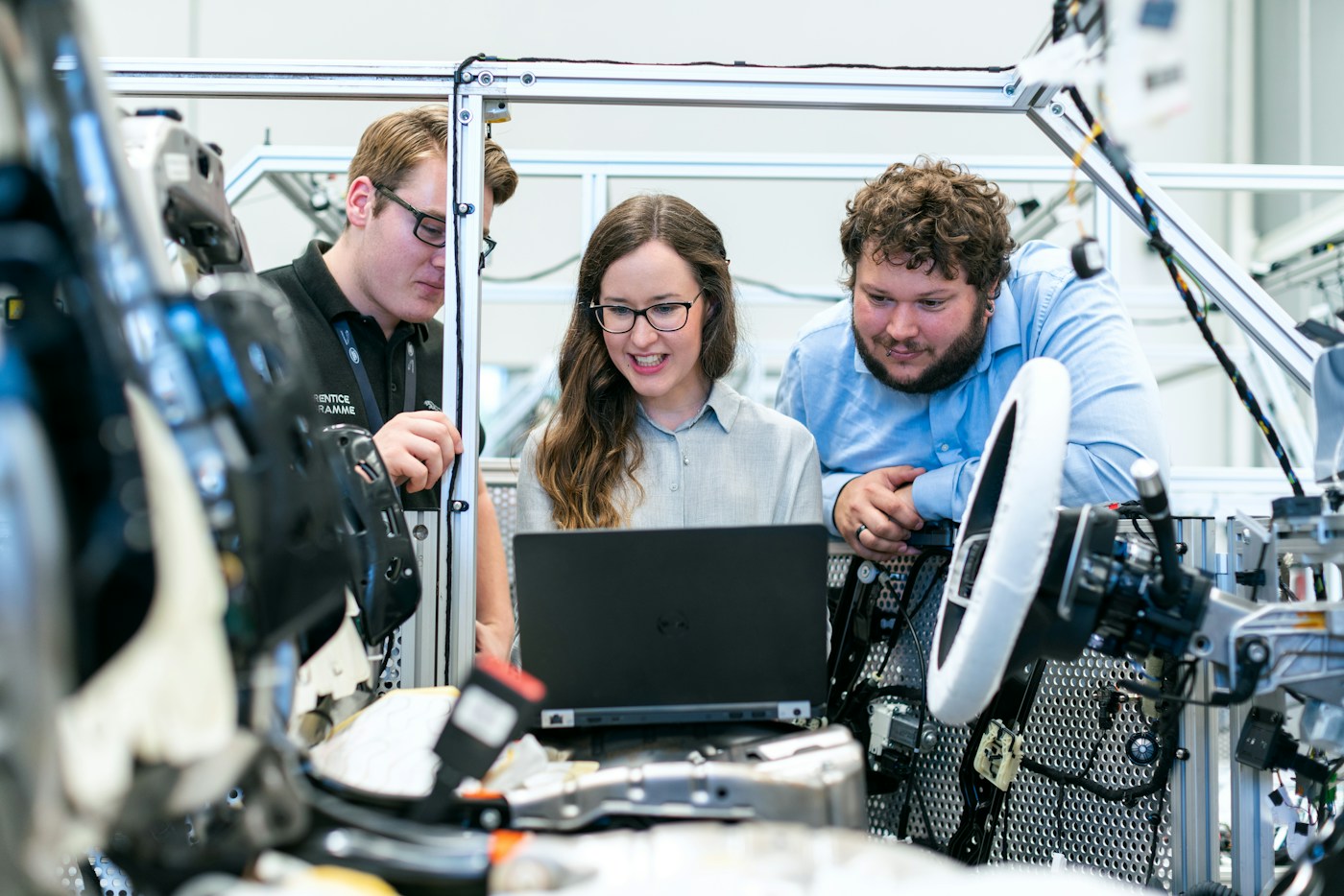 Engineer working with technical equipment — illustrative photograph